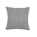 Lr Home LR Home PILLO07648GRYFFPL Modern Traditional Gray Diamond Geometric Square Throw Pillow - 20 x 20 in. PILLO07648GRYFFPL